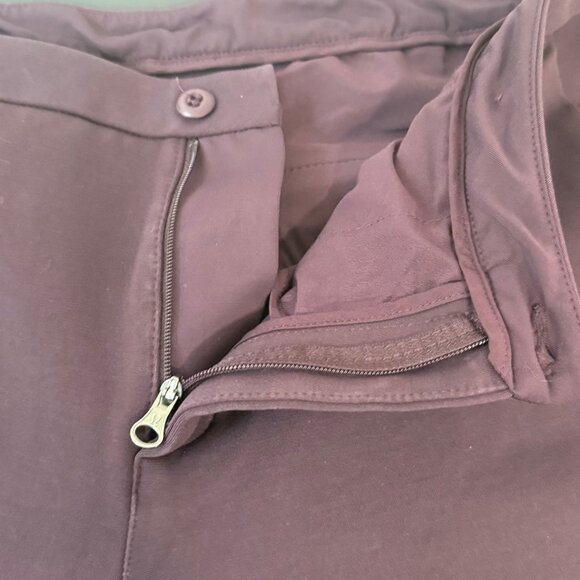Lululemon Trousers Womens 12 Purple Go City Trek Mid Rise Ponte Stretch Travel - Picture 8 of 15